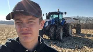 A weekend farming with a 17 year old farmer - spreading fertilizer and feeding cows