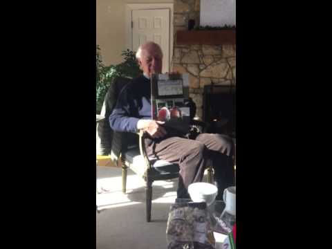 Grandpa Opens His Christmas Present Grandpa Opens His Christmas Present