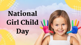 Girl Child Day Greetings | National Child Day | Jagadesh Kumili