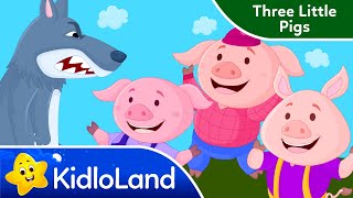 Three Little Pigs and The Big Bad Wolf | Fairy Tales | Stories for Kids | KidloLand Bedtime Stories