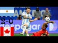 Argentina vs Canada 2-0 Full Highlights | Copa America 2024