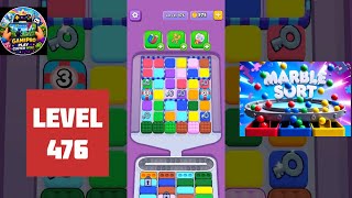 Marble Sort Level 476. Step-by-Step Walkthrough. Beat it on First Try! #marblesort