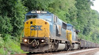 SD60I Leads A Westbound Gondola Train - Smithton PA