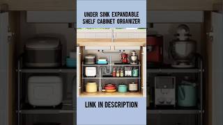 Under Sink Expandable Shelf Cabinet Organizer