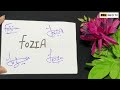 Fozia Name Signature - Handwritten Signature Style for Fozia Name