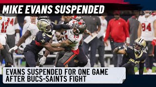 Report: Buccaneers' WR Mike Evans suspended for 1 game after defending Brady in Bucs-Saints fight