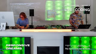 Live Coding with Alicia Champlin (audio) + Savamala (visuals) @ Responsive Dreams Festival 2023