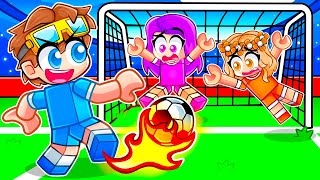 NICO vs GIRLS SOCCER in Roblox!