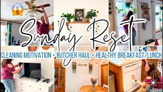 ✨NEW SUNDAY RESET / DEEP CLEANING / MOBILE HOME CLEAN WITH ME + Grocery Haul + Healthy Breakfast