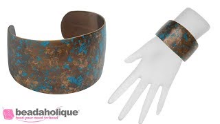 How to Add Patina to a Natural Brass Vintaj Cuff