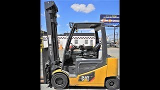 #D20746 2013 Cat 6,000lb 6K Electric Pneumatic Tire Forklift 80V 3 phase