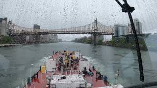 Rainy Ride Up The East River to the Gate