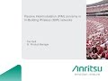 Anritsu Webinar: Passive Intermodulation (PIM) concerns in in-building wireless systems