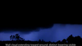 Tornadic Thunderstorms at Night in Payson, AZ - July 15, 2012