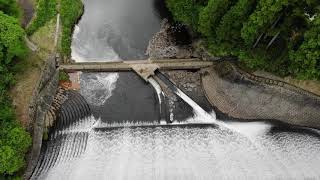 白水ダム（大分県・竹田市）DJI Mavic Air Aerial view of the dam ドローン空撮