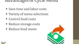 Planning Menus Short Session WHEN