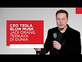 CEO Tesla Elon Musk Jadi Orang Terkaya di Dunia