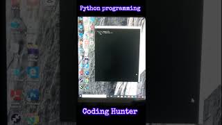 Day 17 V01 ll Python programming pattern Tutorial ll Coding Hunter ll #coding #correctcoding #python