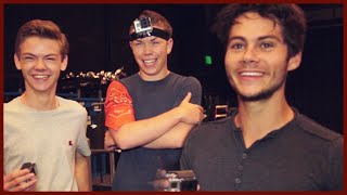 DYLAN O'BRIEN AND THE MAZE RUNNER CAST PLAY COPS AND ROBBER!!