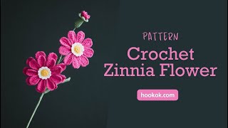 Crochet Zinnia Flower