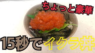 【贅沢】15秒でイクラ丼食べたくない？