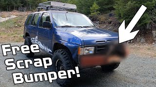 Project Cheapfinder: Crafting a Winch Bumper from Scrap Metal for Free! - S12E30