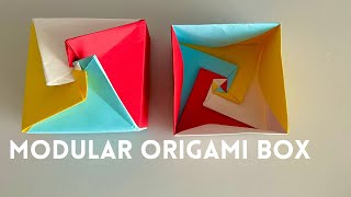 MODULAR ORIGAMI BOX TUTORIAL - ADVANCED ORIGAMI DIY