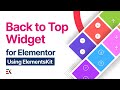 Back to Top Widget for Elementor | Elementskit | All-in-one addon for Elementor