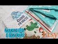 How To Package Etsy Orders/  Using My PE800 To Embroider A Baby Blanket /Day In The Life Etsy Vlog