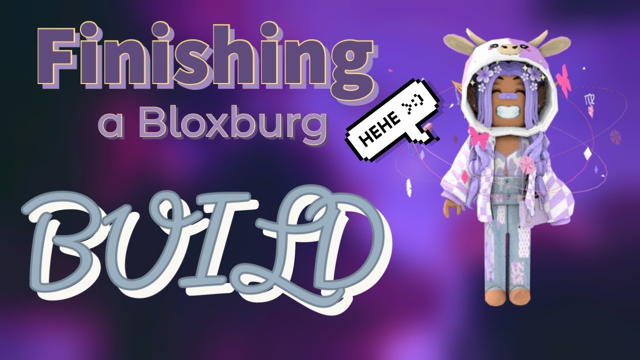 Finishing A Bloxburg Build! - YouTube