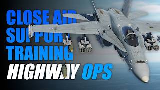 F/A-18C Highway Ops | Close Air Support - CAS | Tutorial | Kola map | A2G | DCS World