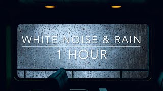 White Noise In The Rain - 1 hour Heavy Rain and Thunder - Rain for Sleeping