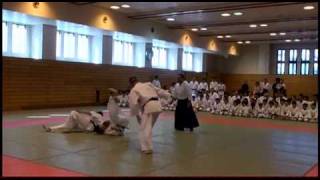 安藤毎夫師範　演武　2009年 浦安市合気道連盟鏡開き　　Urayasu City Aikido Association Kagami Biraki 2009: Ando Tsuneo Shihan