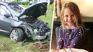 5-Year-Old Rushed to ER After SUV Crashes Into Her House
