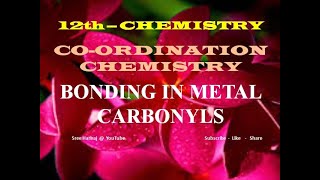 BONDING IN METAL CARBONYLS in Tamil / 12th Chemistry