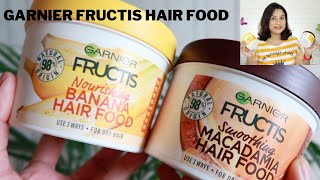 New Garnier Fructis Hair Food in Deep Nutrition Banana \u0026 Deep Smooth Macadamia Hair Food