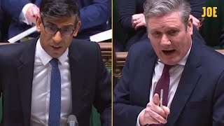 HIGHLIGHTS: Keir Starmer and Rishi Sunak face off in fiery PMQs as Boris Johnson waits for hearing