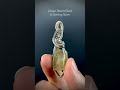 libyan desert glass u0026 sterling silver wire wrapped pendant