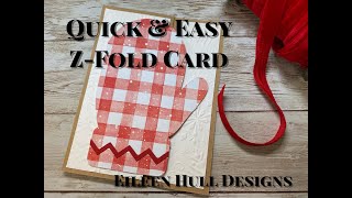 How to Make a Quick and Easy Z-Fold Card with Dies