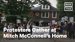 Black Lives Matter Protesters Gather at Mitch McConnell's Home | NowThis