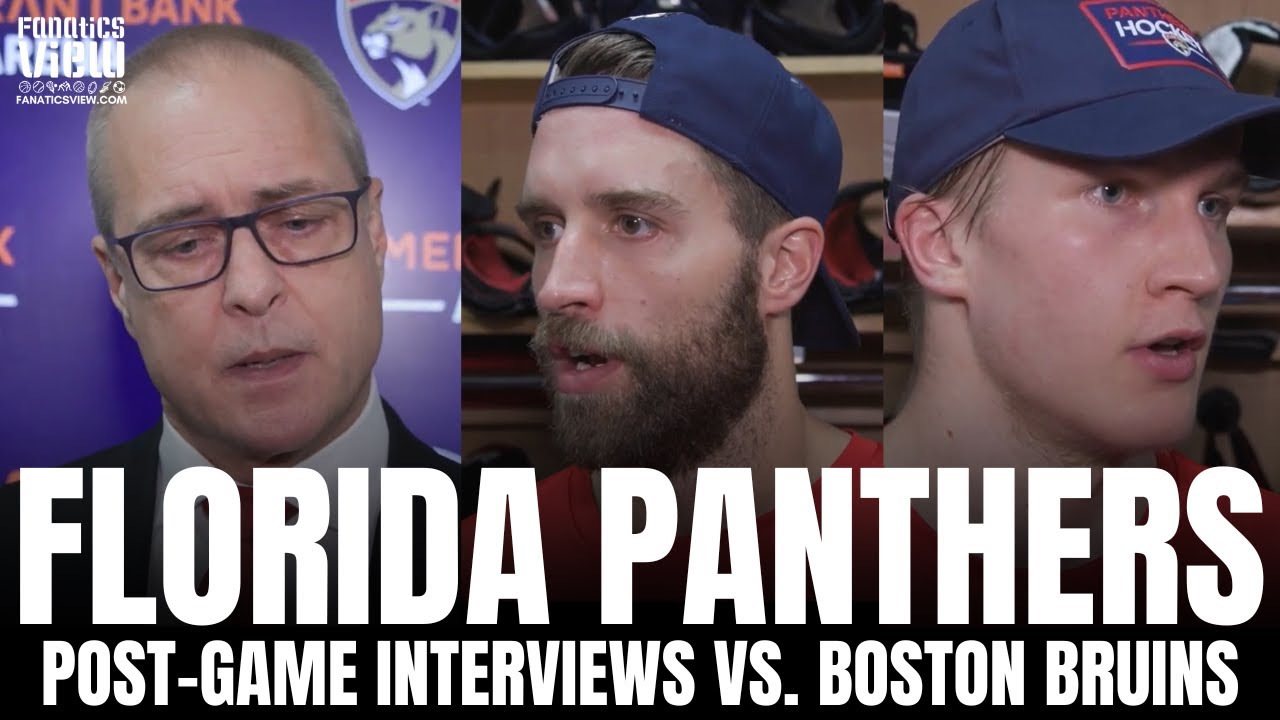 Paul Maurice, Aaron Ekblad & Anton Lundell React To Florida Panthers ...