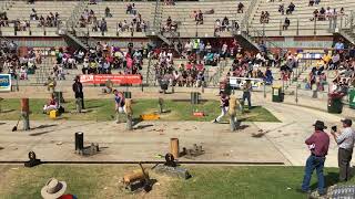 300mm Standing Block Championship Elimination Prelim Final 1 G Gillam vs N McDonald Sydney 2018