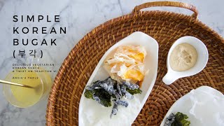 Youn’s Stay (윤스테이) Inspired Simple Korean Vegetarian Bugak (부각) With Delicious Tofu Sauce Recipe