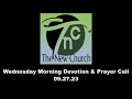 09.27.23 wednesday morning devotion u0026 prayer call