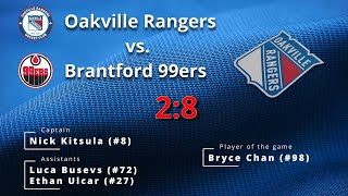 2024.10.12 16:45 - 🏒 Oakville Rangers U13 vs Brantford 99ers (2:8 L) - Highlights