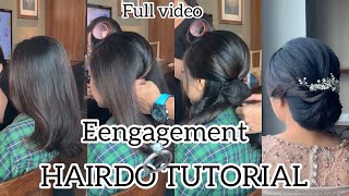 FULL VIDEO TUTORIAL HAIRDO ENGAGEMENT simple  💍💍