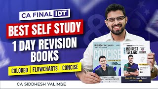 CA Final IDT: Best Self Study \u0026 1 Day Revision Books | Study IDT Like Never Before! 💙 GST \u0026 Customs