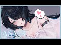 【ASMR/3Dio】Come back to bed? 💙 Ear cleaning, kisses, and tingles!