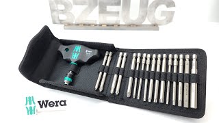 Wera KK 400 set with T-handle and 89mm bits.