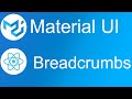 Material UI - Breadcrumbs